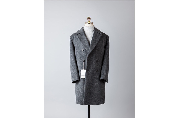 cashmere double coat_grey