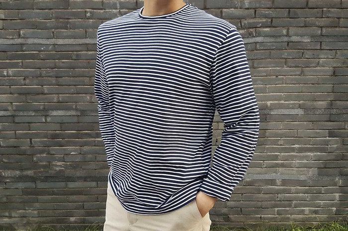 round stripe tshirt