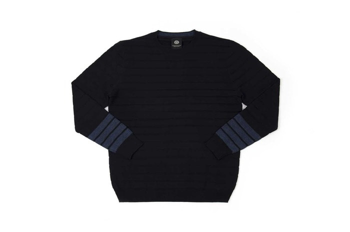 sleeve two-tone knit